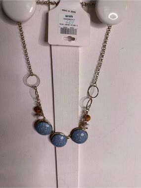 Ashley Cooper Gold-Tone Necklace and Earrings Bundle